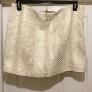 H&M Cream Textured Women's Skirt